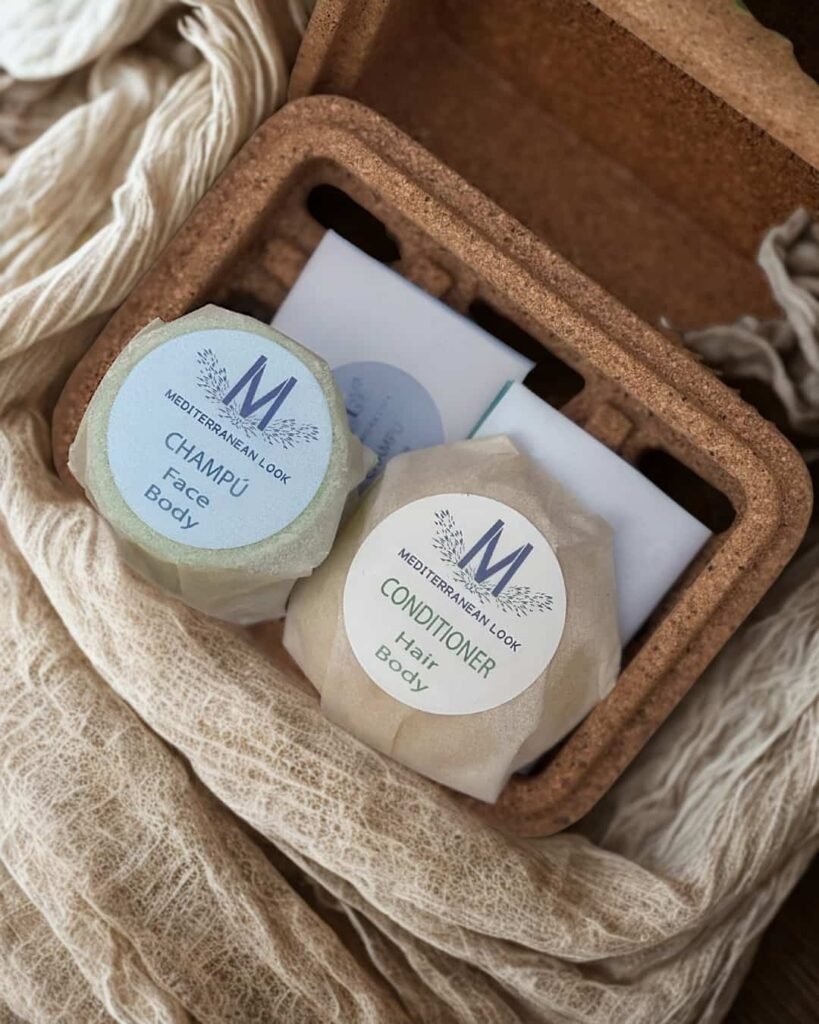 jabonera mediterranean look con champus secos