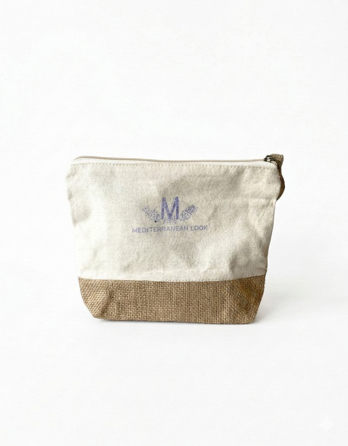 neceser con materiales reciclados de mediterranean look