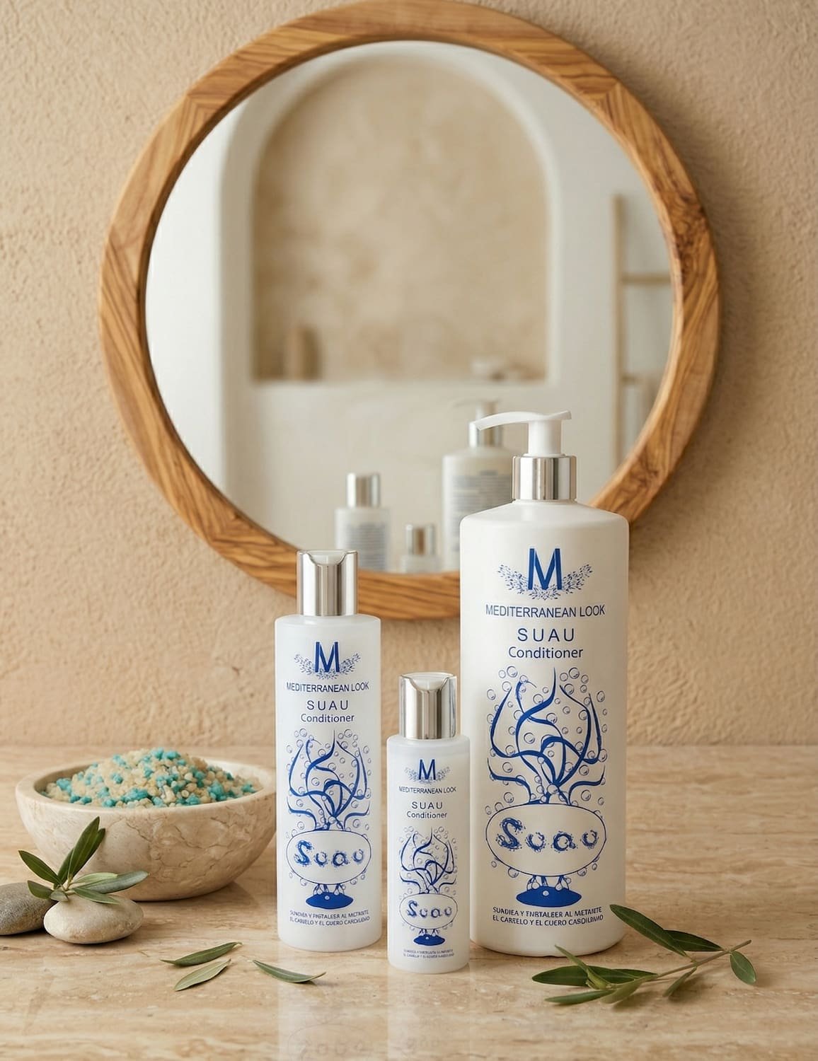 Formatos del acondicionador Suau Mediterranean Look